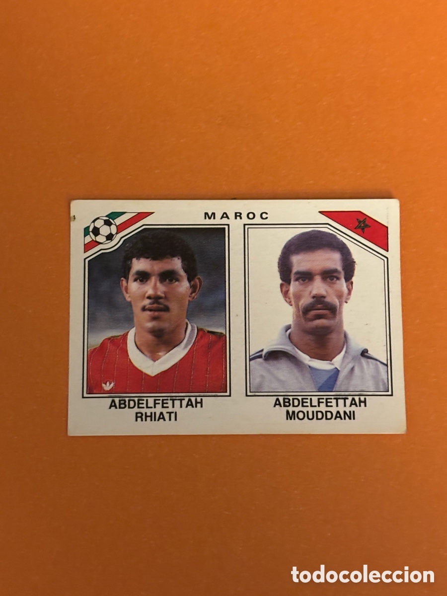 Cromos de F&uacute;tbol: RHIATI - MOUDDANI SELECCION MARRUECOS 427 MUNDIAL MEXICO 86 PANINI NUNCA