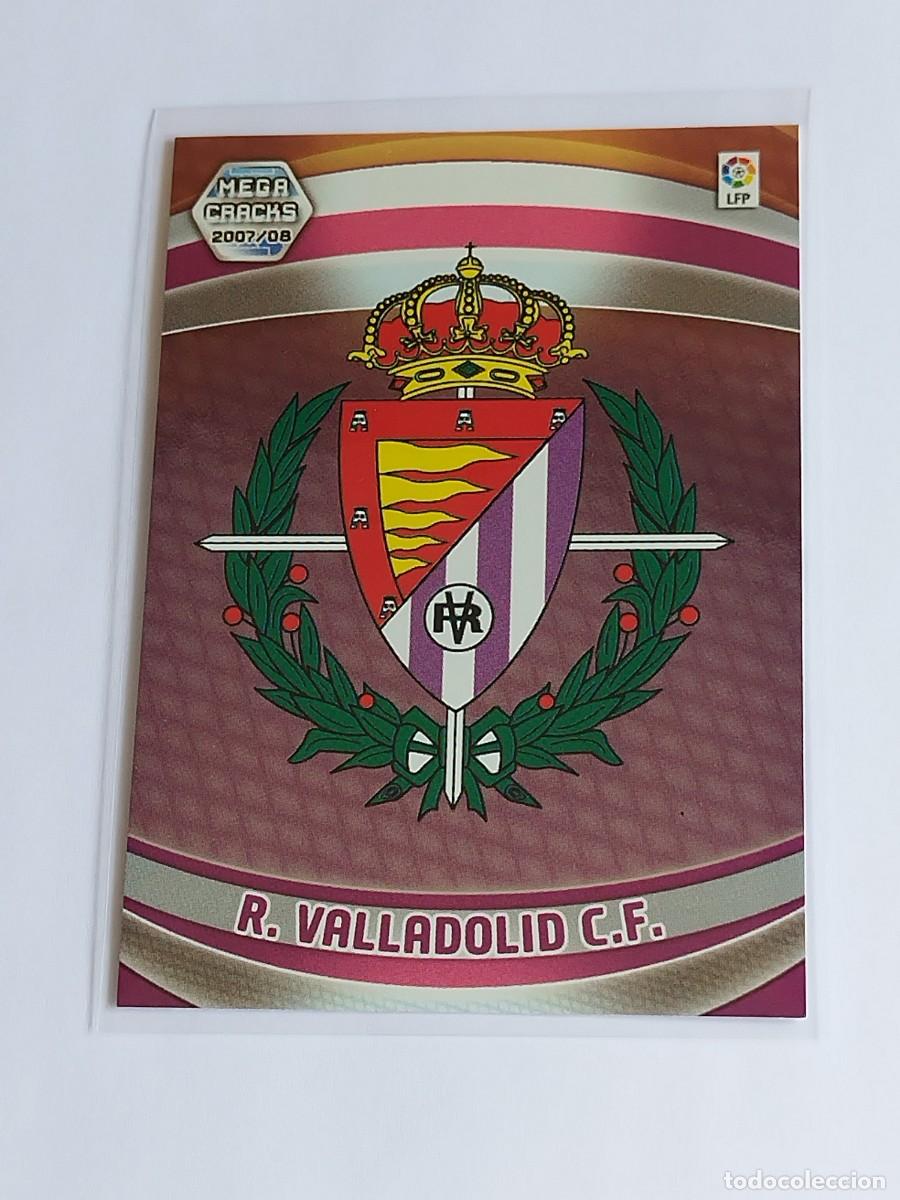 Cromos de F&uacute;tbol: ESCUDO LOGO REAL VALLADOLID #307 - MEGACRACKS LA LIGA 2007 2008 - PANINI MGK 07 08 CROMO FUTBOL