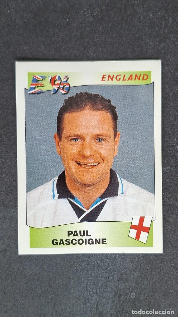 Cromos de F&uacute;tbol: L2 PAUL GASCOIGNE SELECCION INGLATERRA 45 EUROCOPA 1996 EURO 96 PANINI NUNCA PEGADO SIN PEGAR