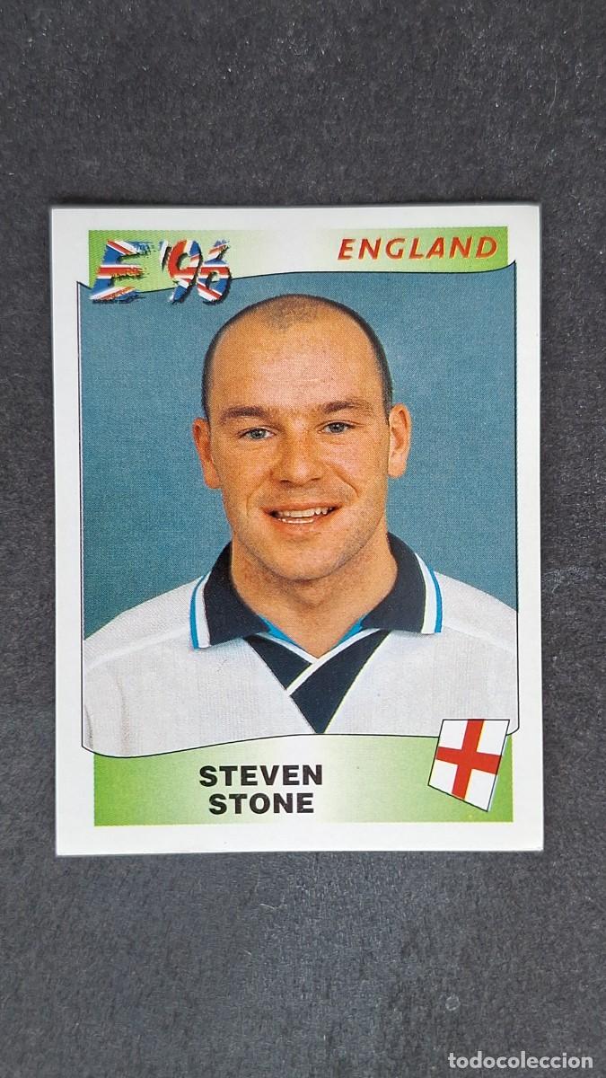 Cromos de F&uacute;tbol: L2 STEVEN STONE SELECCION INGLATERRA 46 EUROCOPA 1996 EURO 96 PANINI NUNCA PEGADO SIN PEGAR