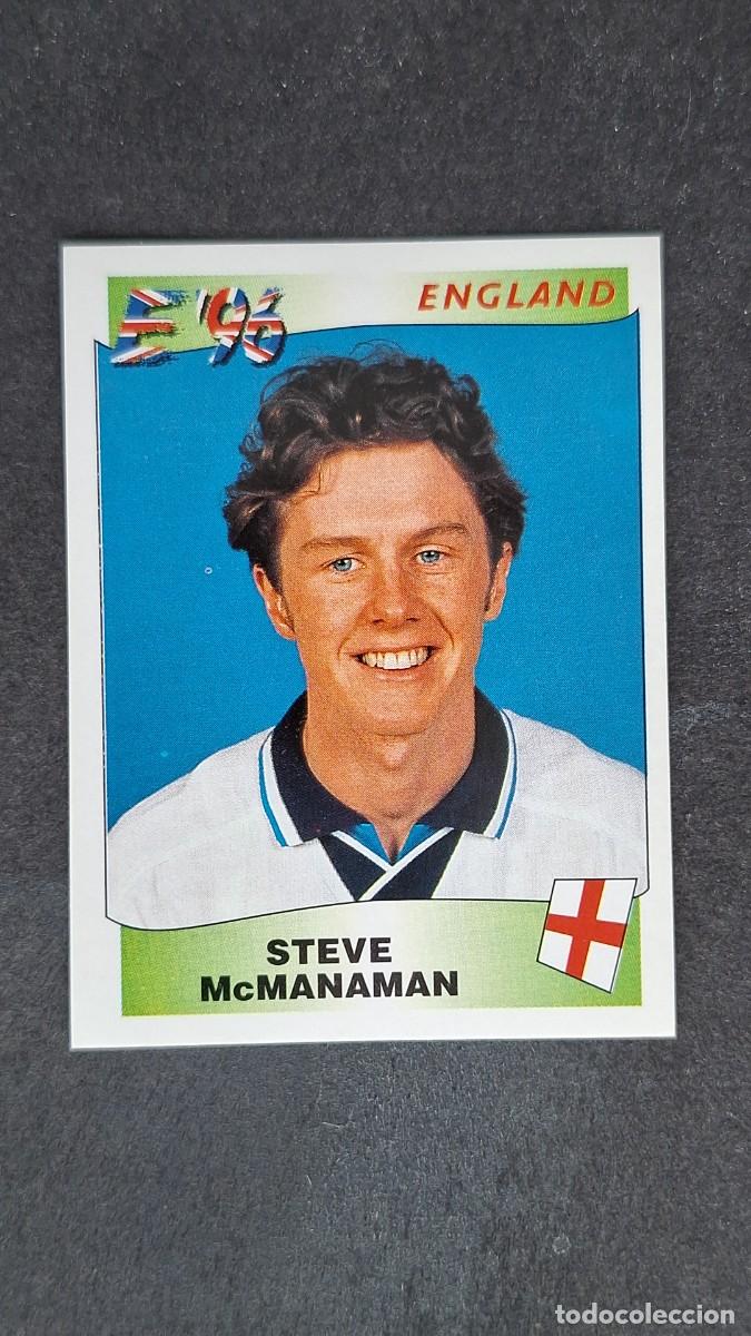 Cromos de F&uacute;tbol: L2 STEVE McMANAMAN SELECCION INGLATERRA 48 EUROCOPA 1996 EURO 96 PANINI NUNCA PEGADO SIN PEGAR