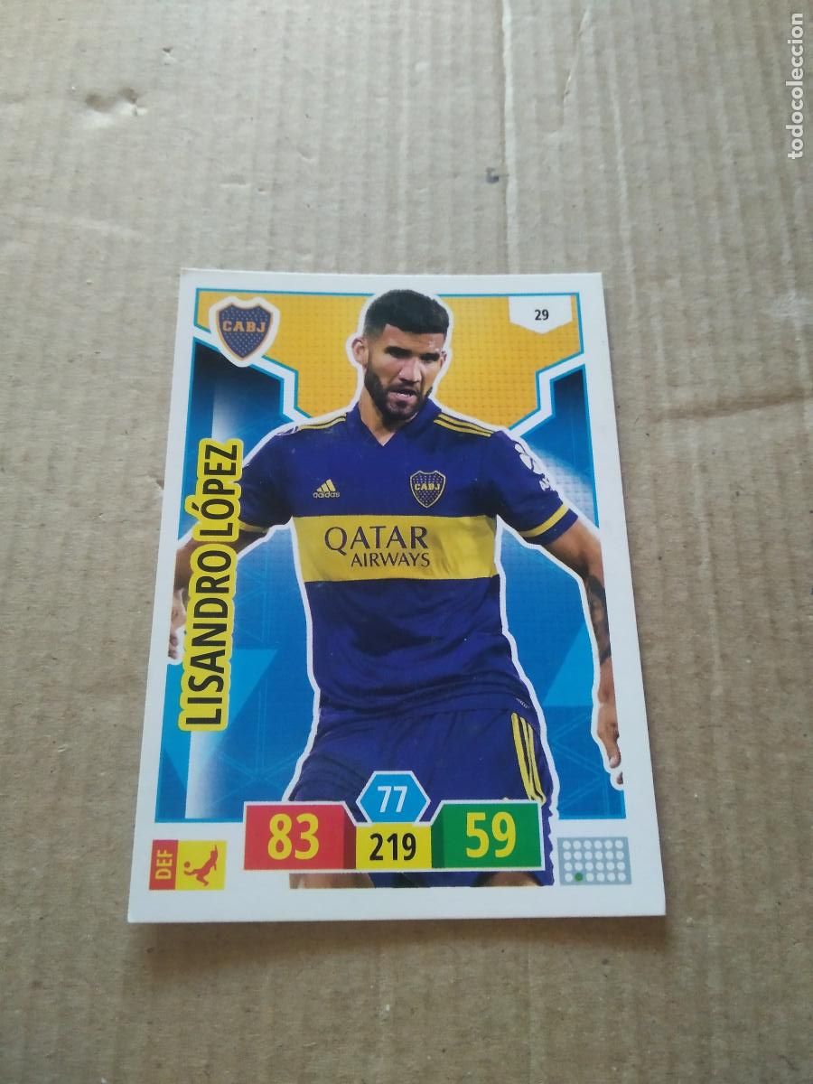 Cromos de F&uacute;tbol: 29 LISANDRO LOPEZ BOCA JUNIORS CROMO FUTBOL ARGENTINO PANINI LIGA ARGENTINA 2020 ADRENALYN