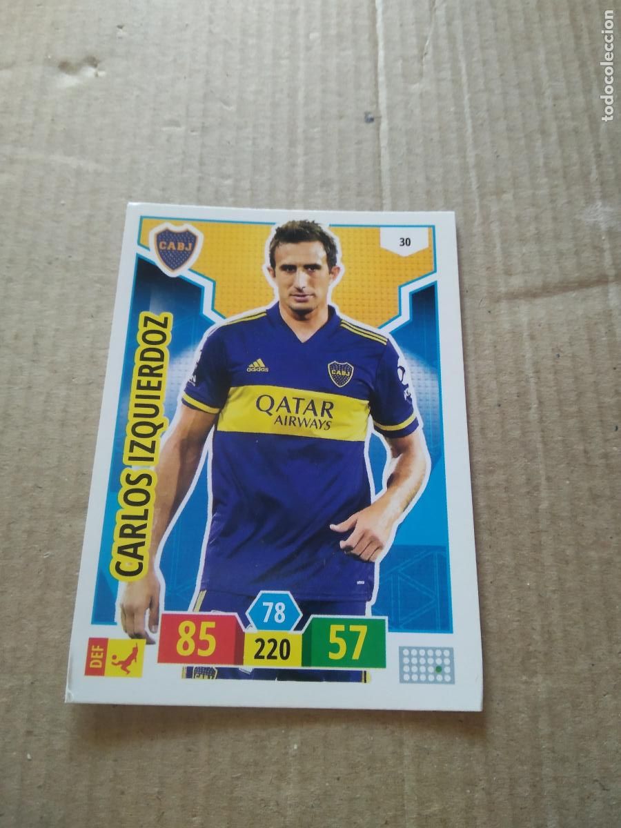 Cromos de F&uacute;tbol: 30 CARLOS IZQUIERDOZ BOCA JUNIORS CROMO FUTBOL ARGENTINO PANINI LIGA ARGENTINA 2020 ADRENALYN
