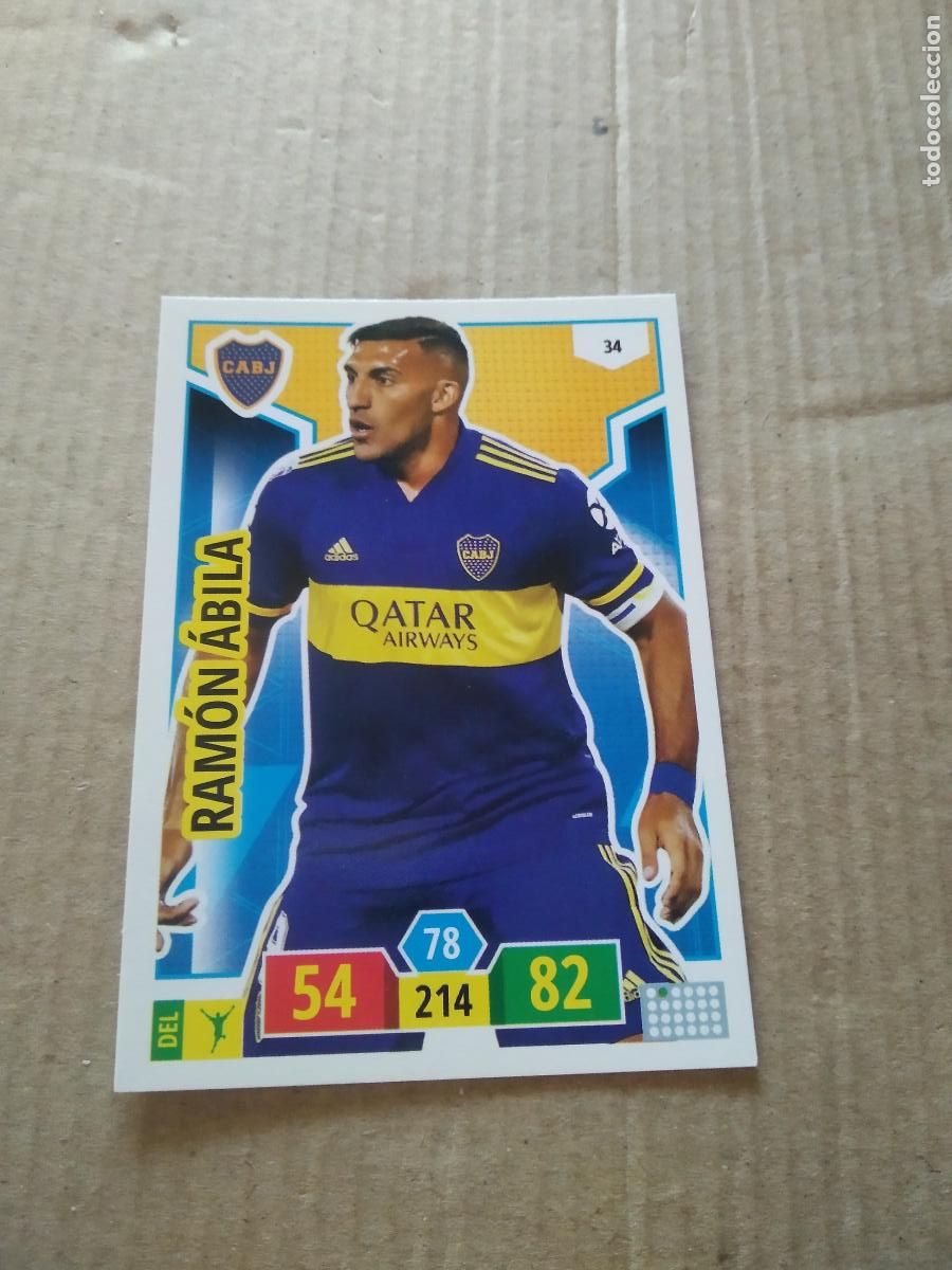 Cromos de F&uacute;tbol: 34 RAMON ABILA BOCA JUNIORS CROMO FUTBOL ARGENTINO PANINI LIGA ARGENTINA 2020 ADRENALYN