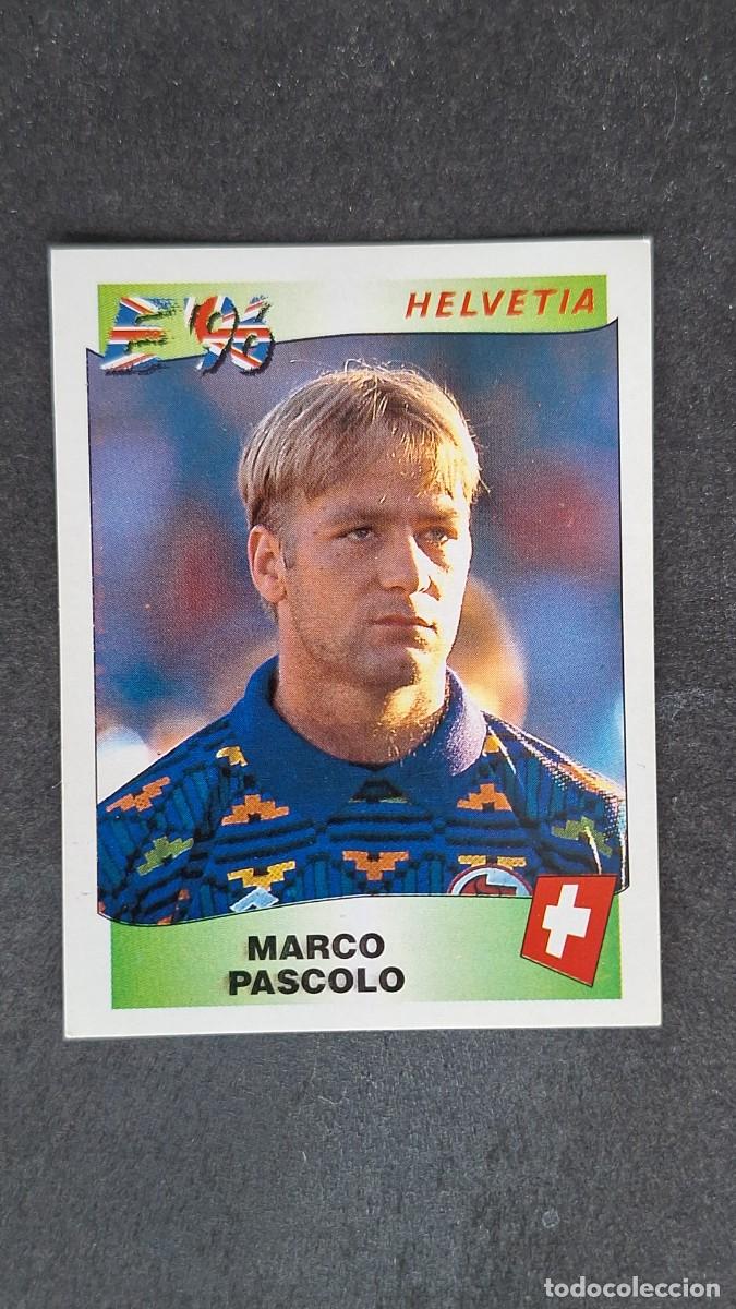 Cromos de F&uacute;tbol: L2 MARCO PASCOLO SELECCION SUIZA 57 EUROCOPA 1996 EURO 96 PANINI NUNCA PEGADO SIN PEGAR