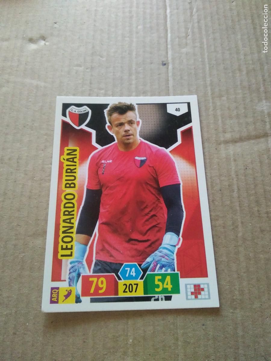Cromos de F&uacute;tbol: 40 LEONARDO BURIAN COLON CROMO FUTBOL ARGENTINO PANINI LIGA ARGENTINA 2020 ADRENALYN