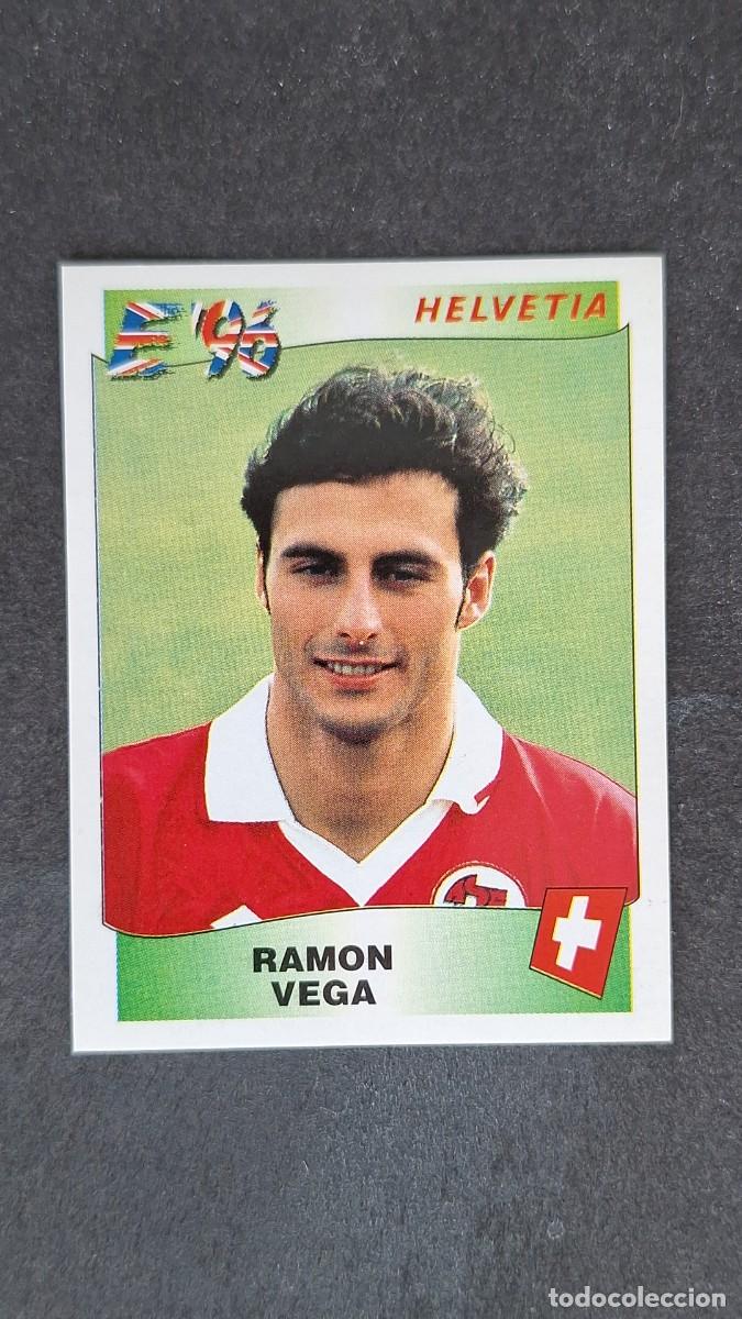Cromos de F&uacute;tbol: L2 RAMON VEGA SELECCION SUIZA 63 EUROCOPA 1996 EURO 96 PANINI NUNCA PEGADO SIN PEGAR