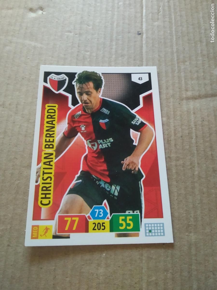 Cromos de F&uacute;tbol: 43 CHRISTIAN BERNARDI COLON CROMO FUTBOL ARGENTINO PANINI LIGA ARGENTINA 2020 ADRENALYN