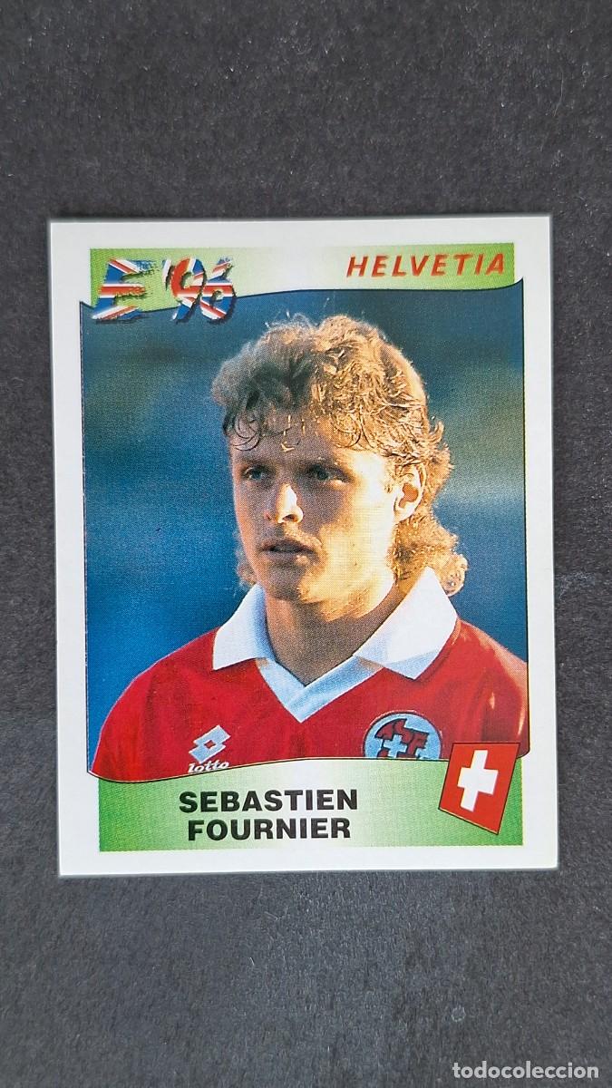 Cromos de F&uacute;tbol: L2 SEBASTIEN FOURNIER SELECCION SUIZA 65 EUROCOPA 1996 EURO 96 PANINI NUNCA PEGADO SIN PEGAR