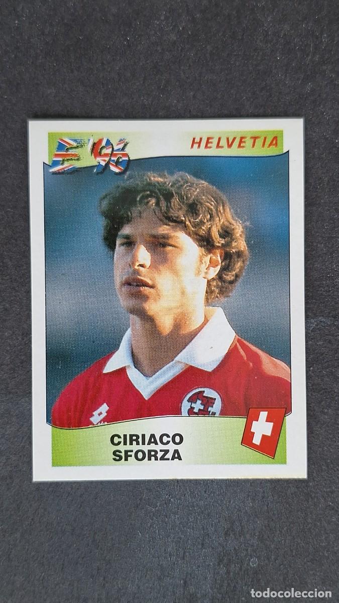 Cromos de F&uacute;tbol: L2 CIRIACO SFORZA SELECCION SUIZA 66 EUROCOPA 1996 EURO 96 PANINI NUNCA PEGADO SIN PEGAR