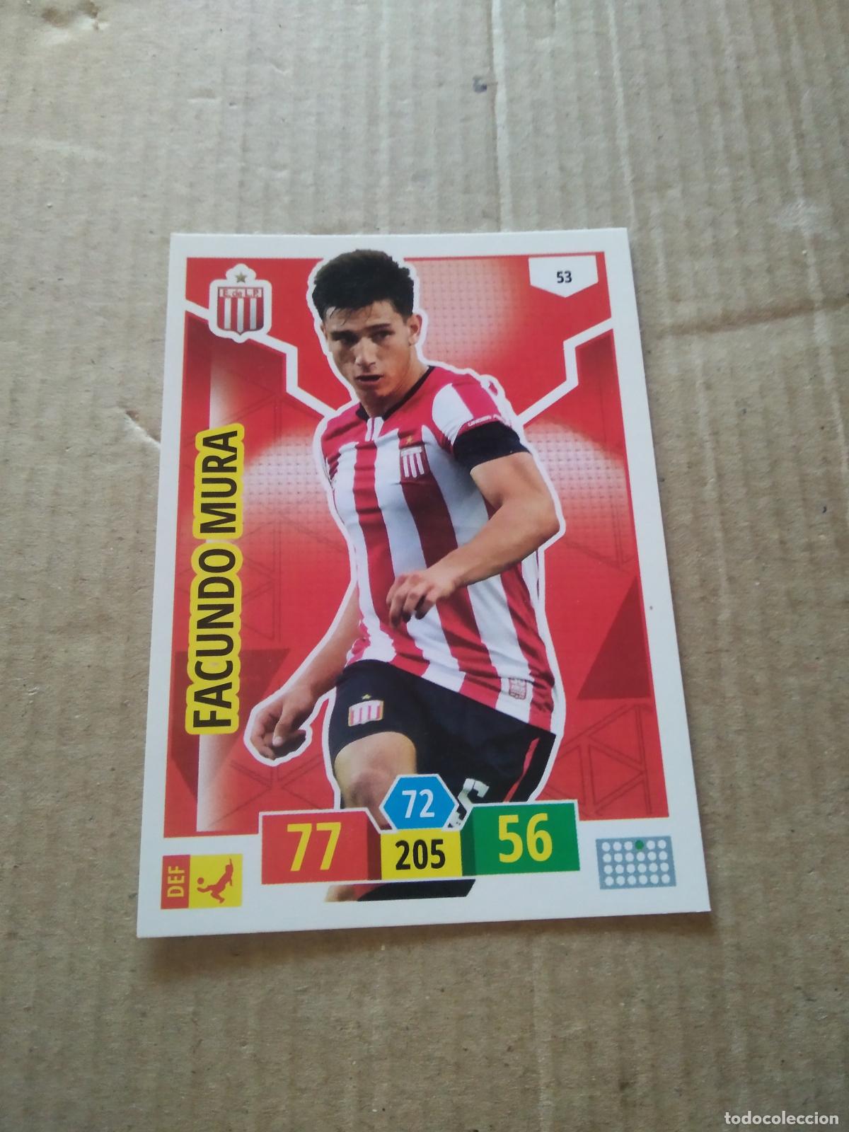 Cartes &agrave; collectionner de Football: 53 FACUNDO MURA ESTUDIANTES CROMO FUTBOL ARGENTINO PANINI LIGA ARGENTINA 2020 ADRENALYN