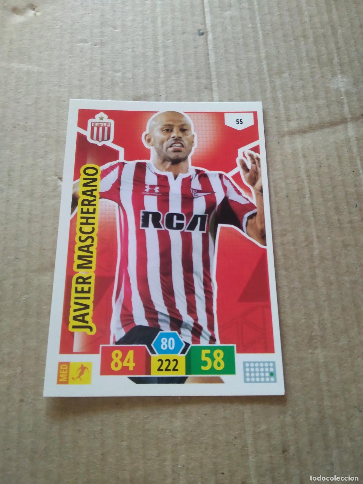 Cartes &agrave; collectionner de Football: 55 JAVIER MASCHERANO ESTUDIANTES CROMO FUTBOL ARGENTINO PANINI LIGA ARGENTINA 2020 ADRENALYN