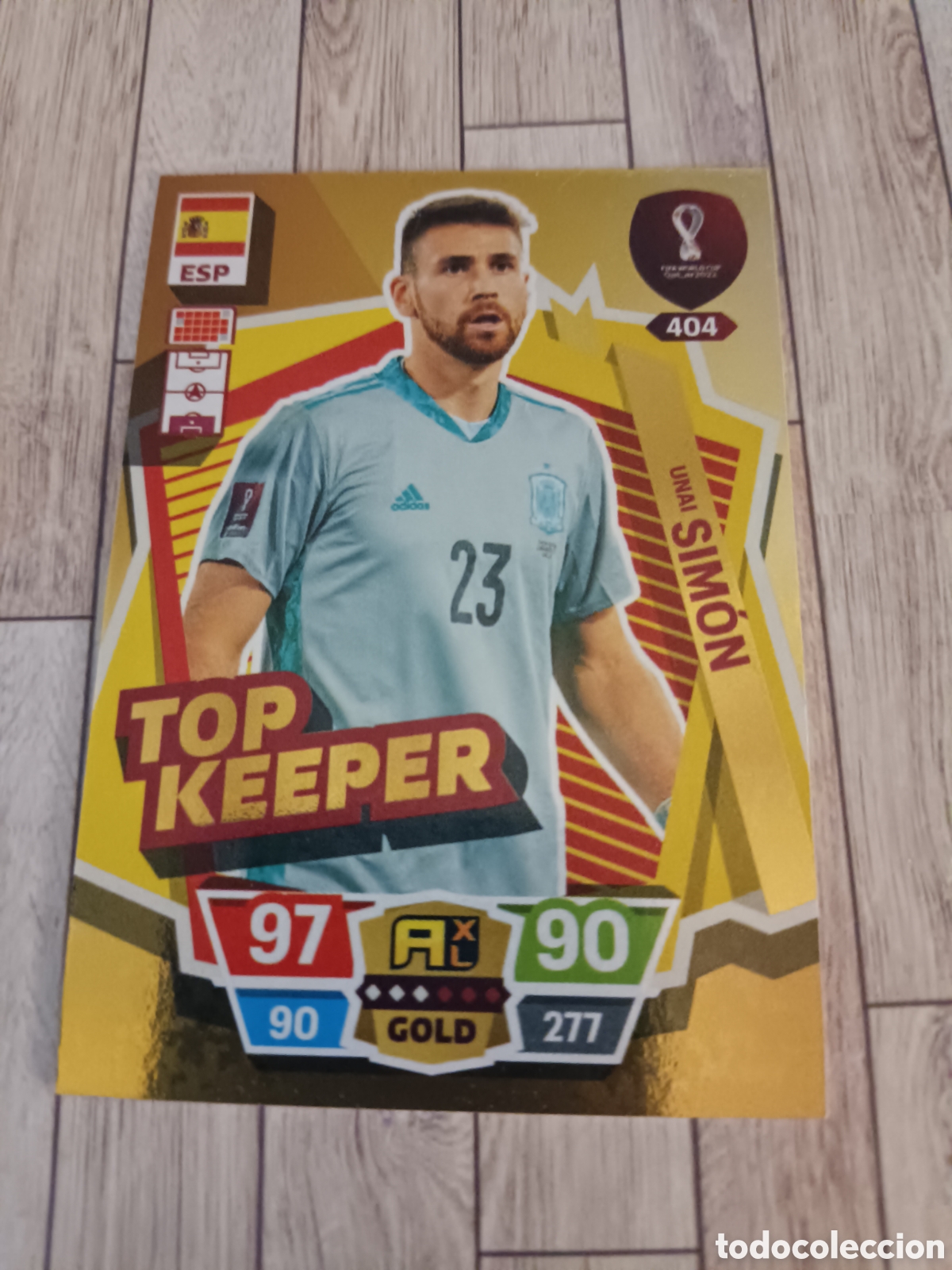 Cartes &agrave; collectionner de Football: 404 UNAI SIMON ESPA&Ntilde;A TOP KEEPER ADRENALYN XL MUNDIAL WORLD CUP QATAR 2022 PANINI 22