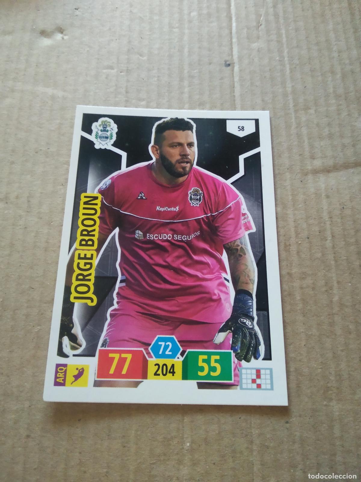 Cartes &agrave; collectionner de Football: 58 JORGE BROUN GIMNASIA CROMO FUTBOL ARGENTINO PANINI LIGA ARGENTINA 2020 ADRENALYN