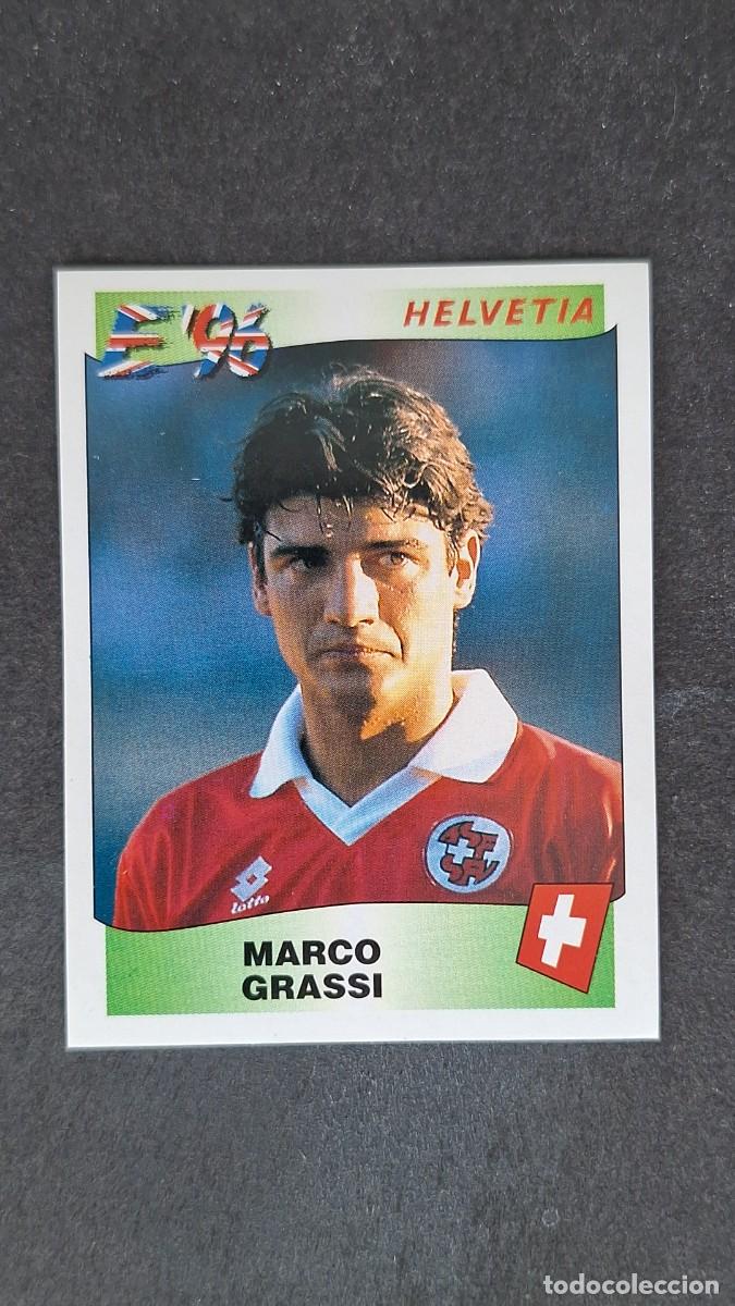 Cromos de F&uacute;tbol: L2 MARCO GRASSI SELECCION SUIZA 71 EUROCOPA 1996 EURO 96 PANINI NUNCA PEGADO SIN PEGAR