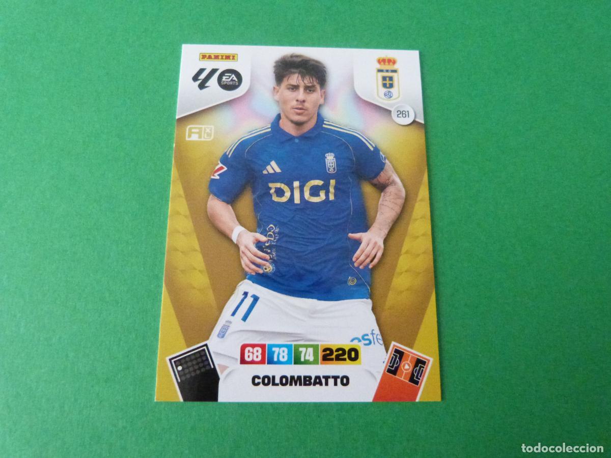 Cromos de F&uacute;tbol: TRADING CARD FUTBOL COLOMBATTO REAL OVIEDO C.F. N&ordm; 261 LIGA ADRENALYN XL 2025-2026/25-26 PANINI