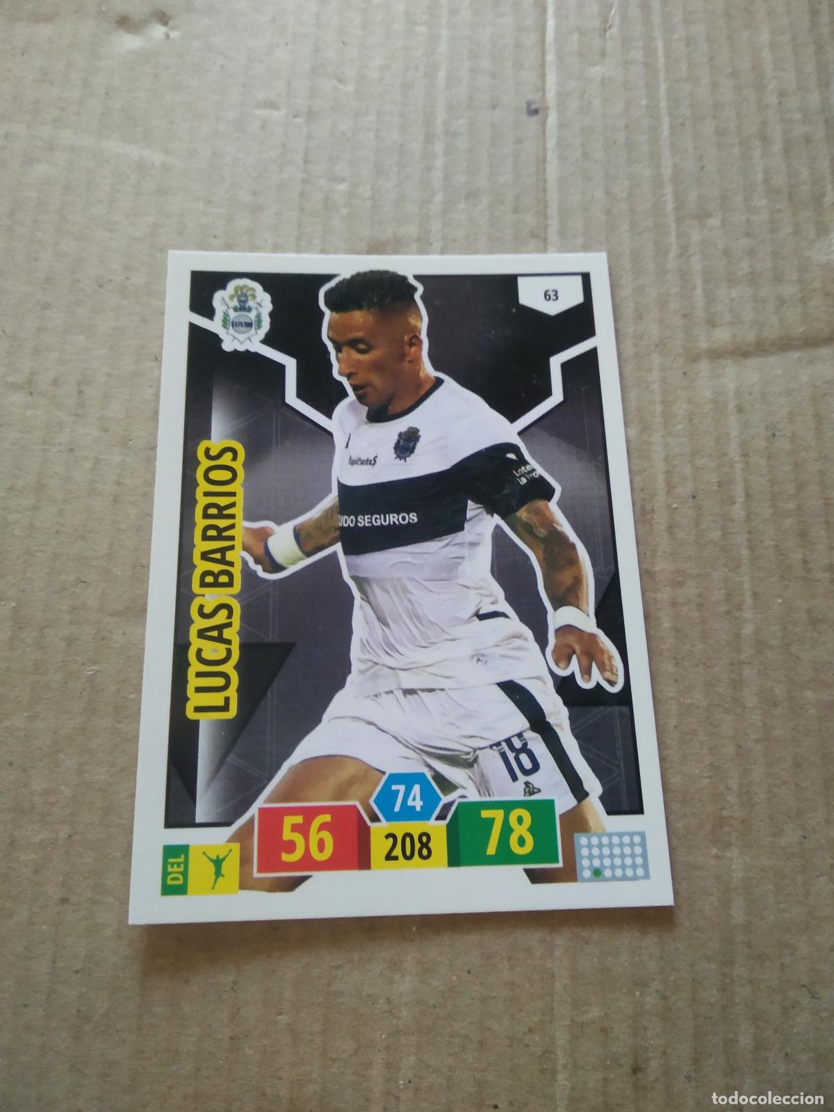 Cromos de F&uacute;tbol: 63 LUCAS BARRIOS GIMNASIA CROMO FUTBOL ARGENTINO PANINI LIGA ARGENTINA 2020 ADRENALYN