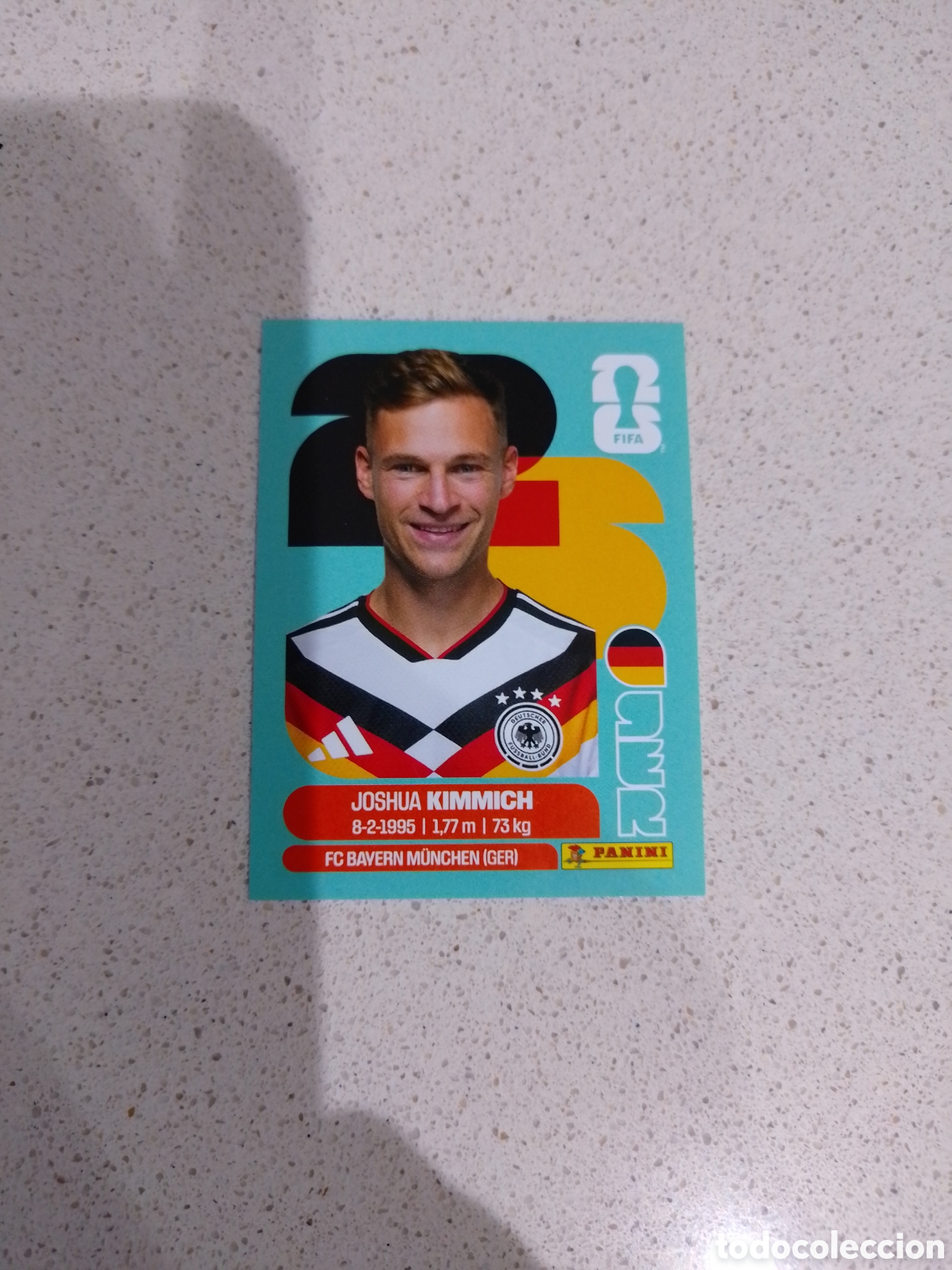 Cromos de F&uacute;tbol: CROMO N&Uacute;MERO 10 KIMMICH ALEMANIA. MUNDIAL 2026. PANINI.