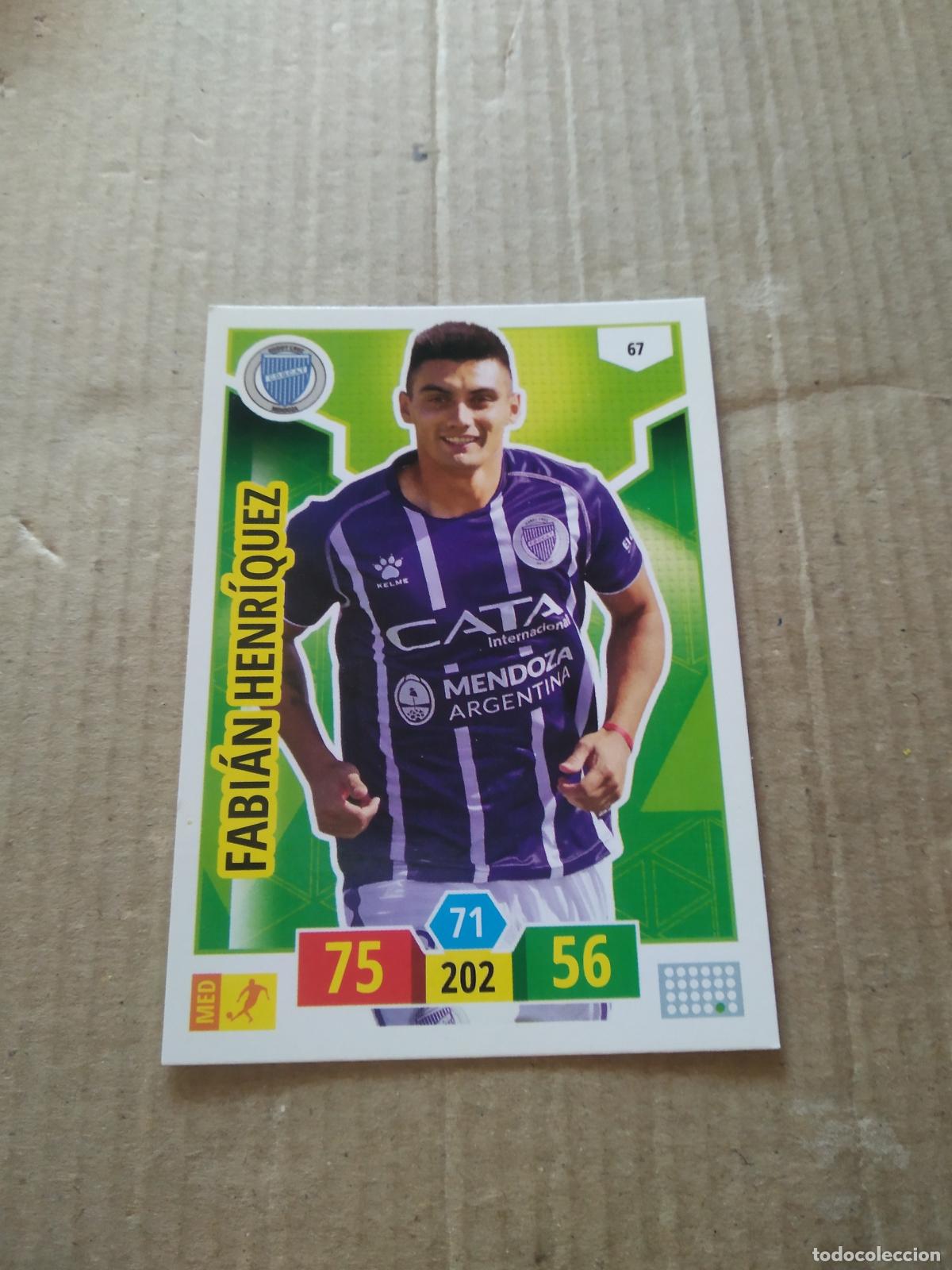 Cromos de F&uacute;tbol: 67 FABIAN HENRIQUEZ GODOY CRUZ CROMO FUTBOL ARGENTINO PANINI LIGA ARGENTINA 2020 ADRENALYN