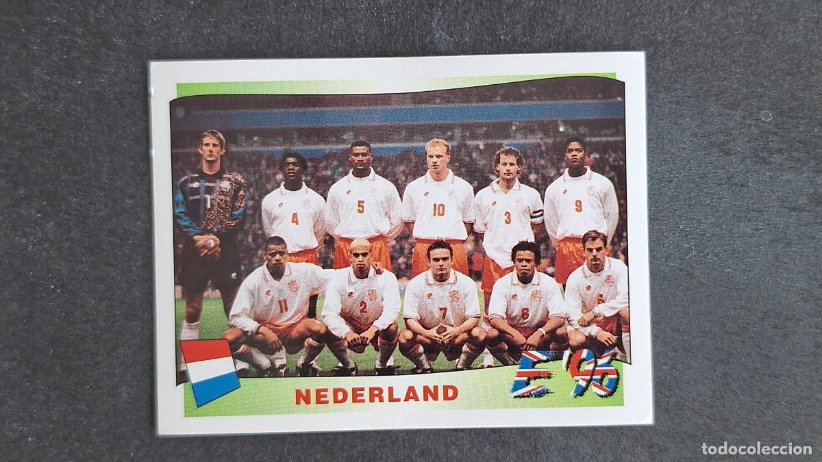 Cromos de F&uacute;tbol: L2 EQUIPO SELECCION HOLANDA 76 EUROCOPA 1996 EURO 96 PANINI NUNCA PEGADO SIN PEGAR