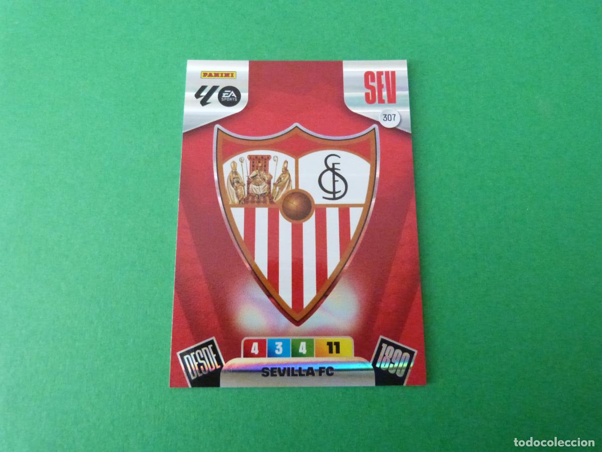 Cromos de F&uacute;tbol: TRADING CARD FUTBOL ESCUDO SEVILLA F.C. N&ordm; 307 LIGA ADRENALYN XL 2025-2026/25-26 PANINI