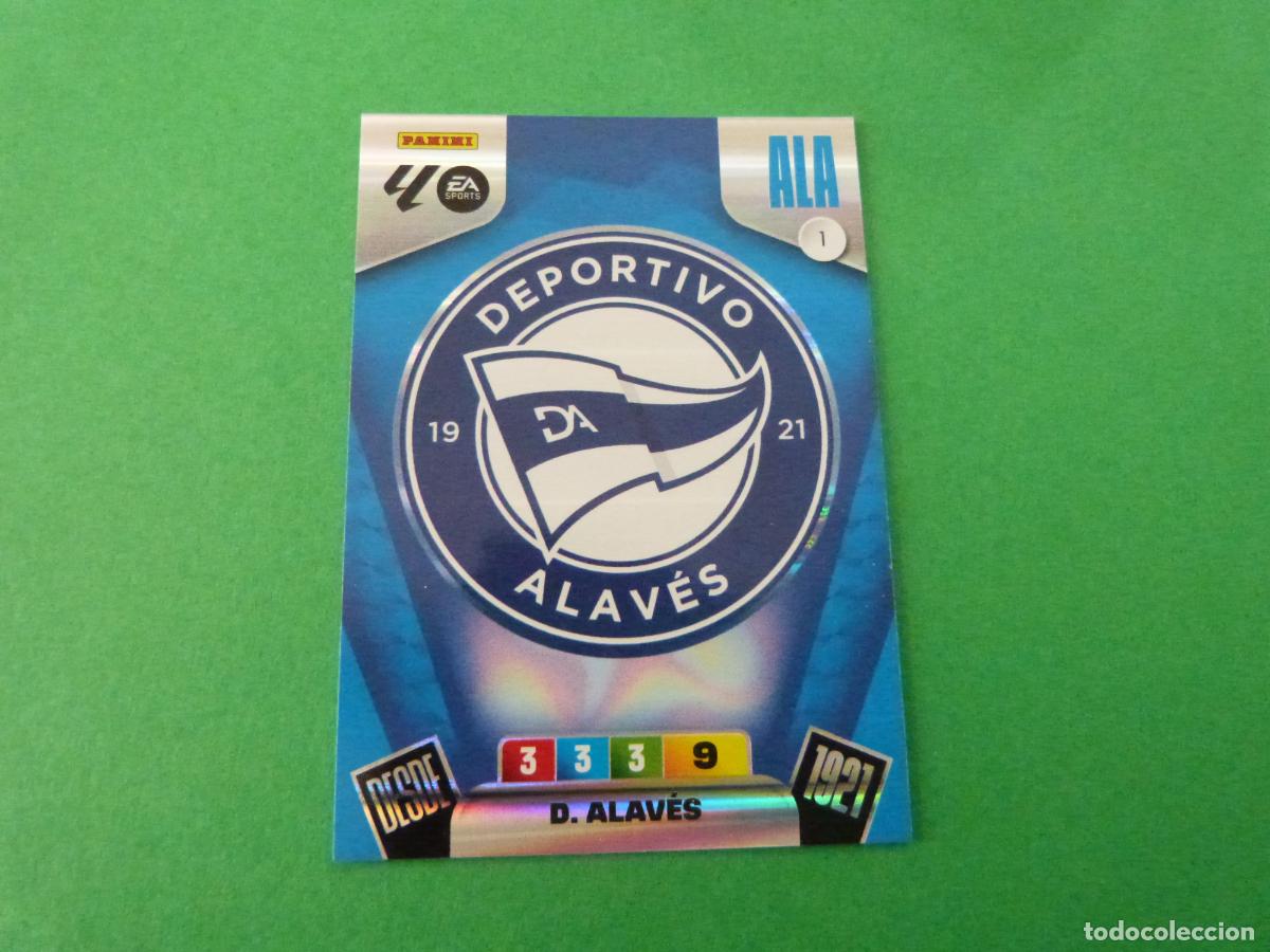 Cromos de F&uacute;tbol: TRADING CARD FUTBOL ESCUDO DEPORTIVO ALAV&Eacute;S N&ordm; 1 LIGA ADRENALYN XL 2025-2026/25-26 PANINI