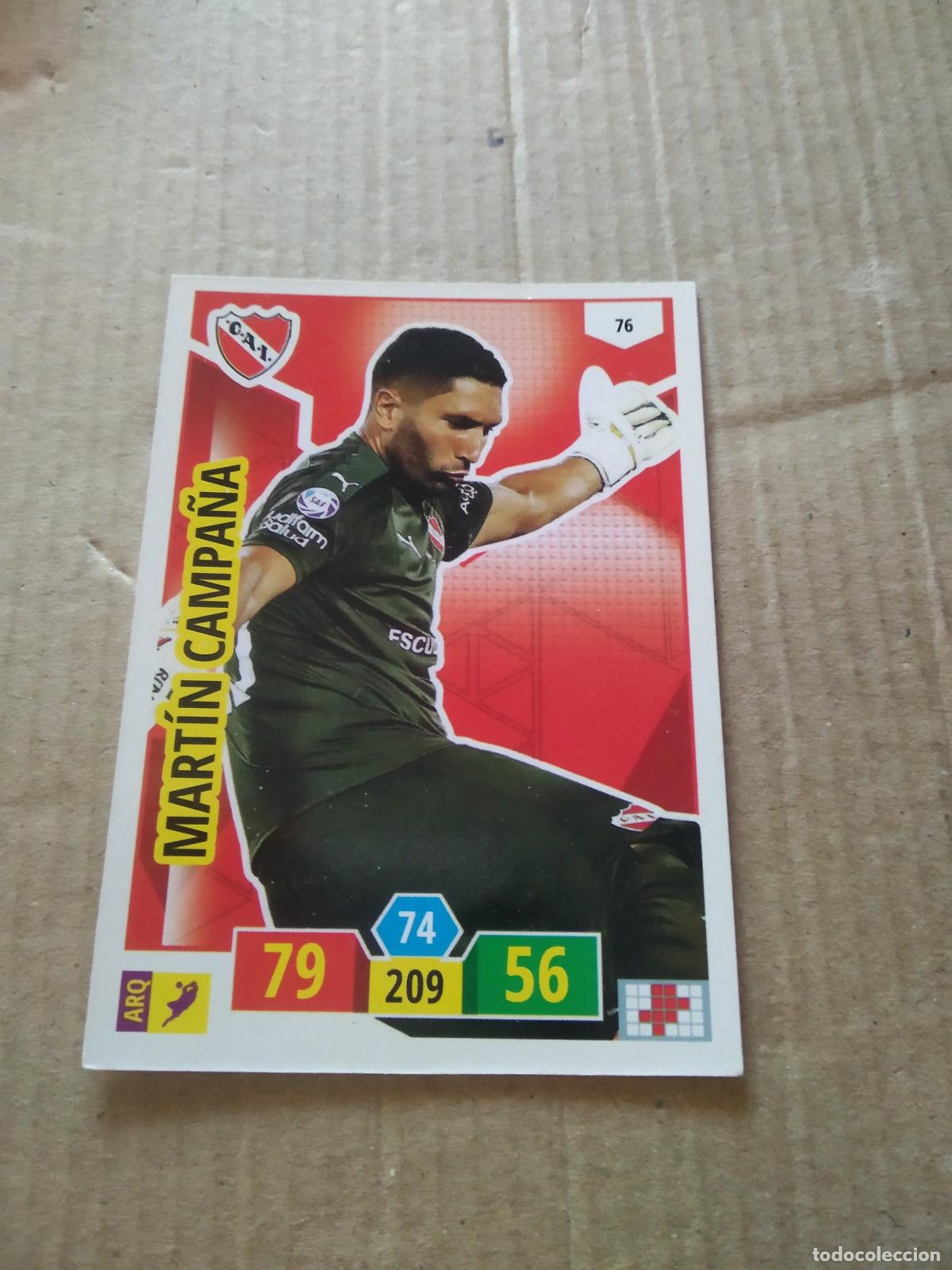 Cromos de F&uacute;tbol: 76 MARTIN CAMPA&Ntilde;A INDEPENDIENTE CROMO FUTBOL ARGENTINO PANINI LIGA ARGENTINA 2020 ADRENALYN
