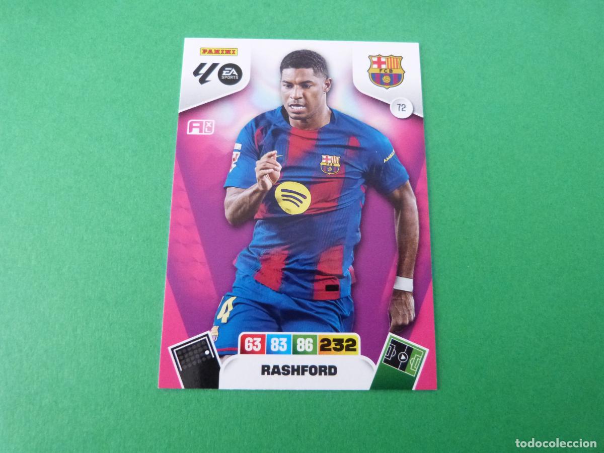 Cromos de F&uacute;tbol: TRADING CARD FUTBOL RASHFORD F.C.BARCELONA N&ordm; 72 LIGA ADRENALYN XL 2025-2026/25-26 PANINI