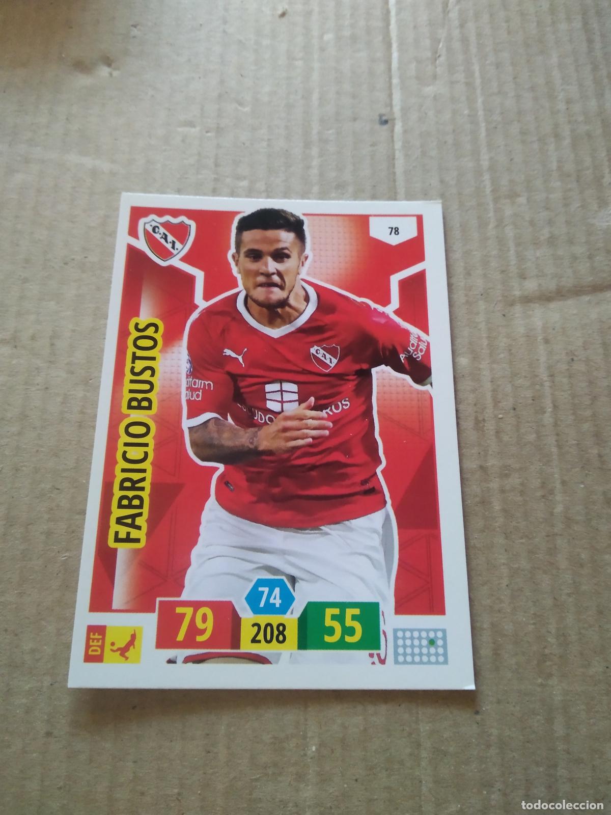 Cromos de F&uacute;tbol: 78 FABRICIO BUSTOS INDEPENDIENTE CROMO FUTBOL ARGENTINO PANINI LIGA ARGENTINA 2020 ADRENALYN