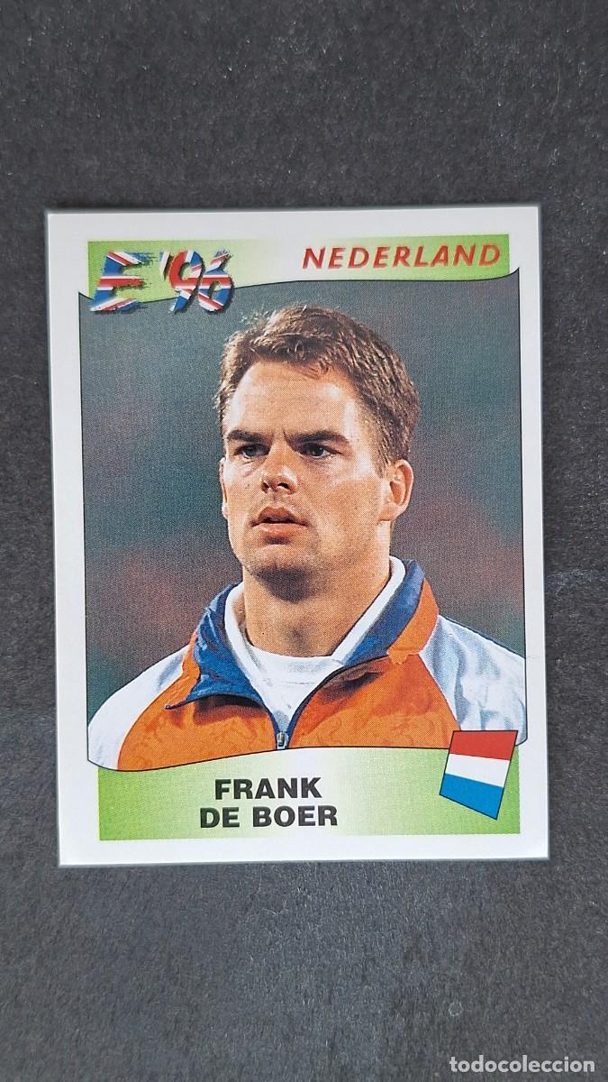 Cromos de F&uacute;tbol: L2 FRANK DE BOER SELECCION HOLANDA 81 EUROCOPA 1996 EURO 96 PANINI NUNCA PEGADO SIN PEGAR