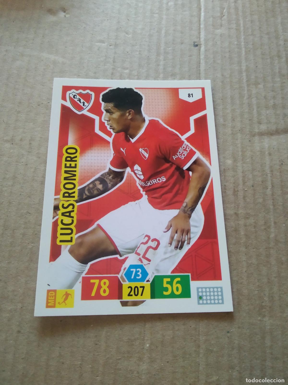 Cromos de F&uacute;tbol: 81 LUCAS ROMERO INDEPENDIENTE CROMO FUTBOL ARGENTINO PANINI LIGA ARGENTINA 2020 ADRENALYN