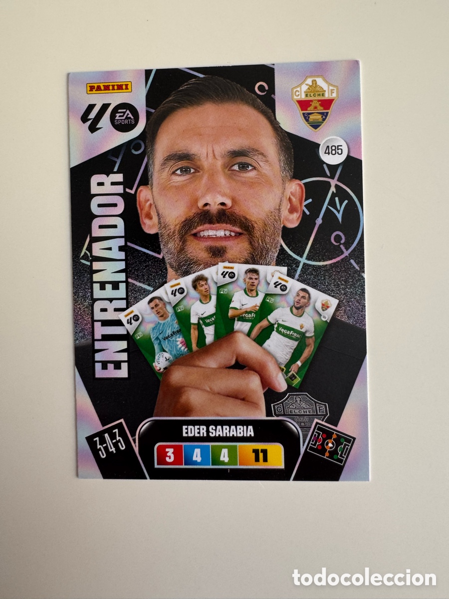 Cartes &agrave; collectionner de Football: PANINI ADRENALYN XL LIGA EA SPORTS 2025-2026 25-26 &ndash; Eder Sarabia Elche CF N&ordm; 485 &ndash; Entrenador