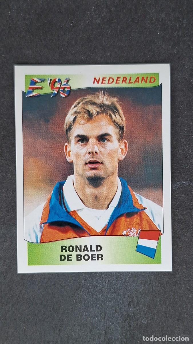 Cromos de F&uacute;tbol: L2 RONALD DE BOER SELECCION HOLANDA 85 EUROCOPA 1996 EURO 96 PANINI NUNCA PEGADO SIN PEGAR