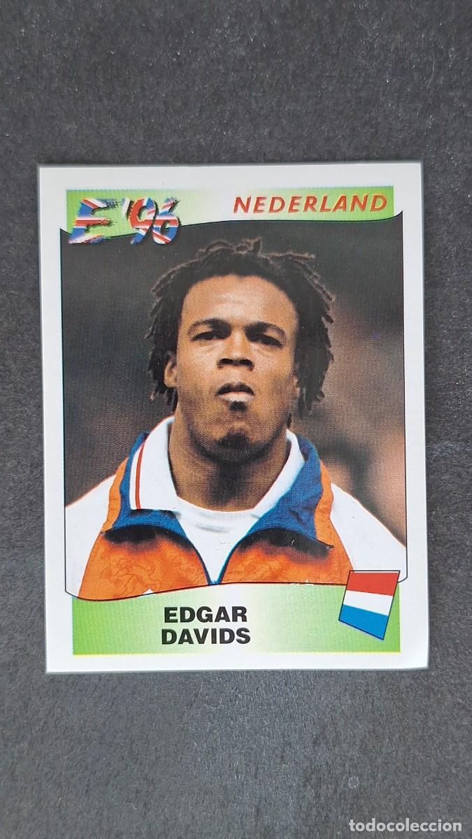 Cromos de F&uacute;tbol: L2 EDGAR DAVIDS SELECCION HOLANDA 86 EUROCOPA 1996 EURO 96 PANINI NUNCA PEGADO SIN PEGAR