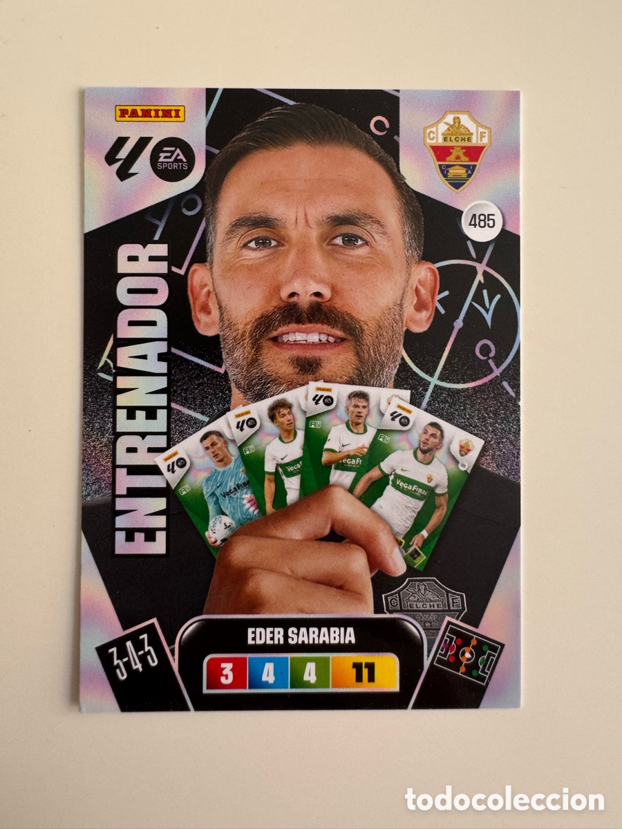 Cromos de F&uacute;tbol: PANINI ADRENALYN XL LIGA EA SPORTS 2025-2026 25-26 &ndash; Eder Sarabia Elche CF N&ordm; 485 &ndash; Entrenador