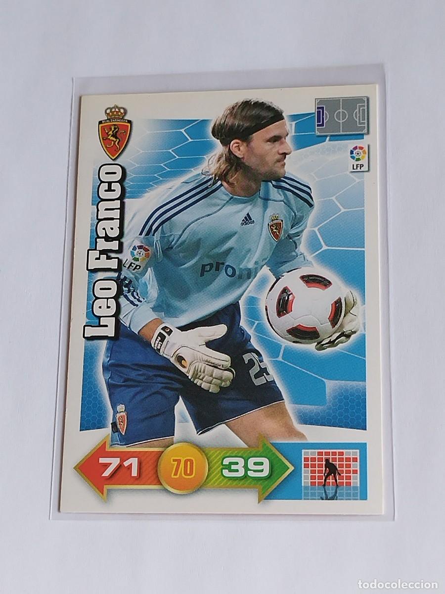 Cromos de F&uacute;tbol: LEO FRANCO REAL ZARAGOZA - ADRENALYN XL LA LIGA BBVA 2010 2011 - PANINI 10 11 CROMO FUTBOL