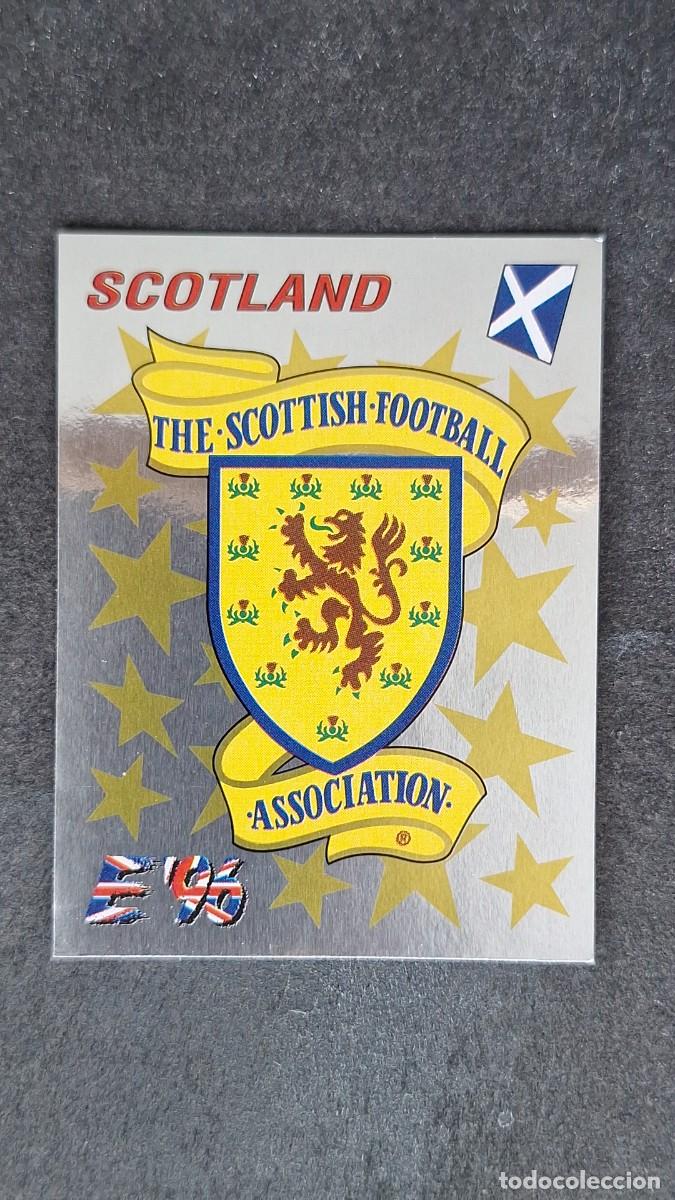 Cromos de F&uacute;tbol: L2 ESCUDO SELECCION ESCOCIA 95 EUROCOPA 1996 EURO 96 PANINI NUNCA PEGADO SIN PEGAR