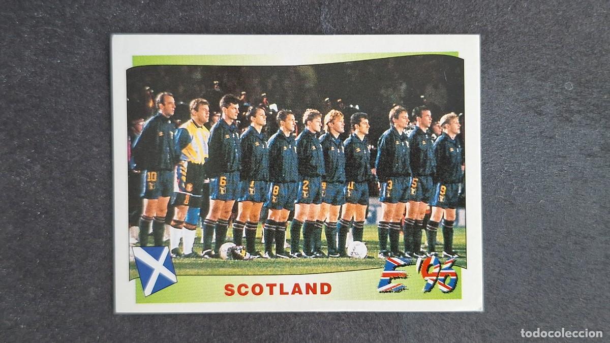 Cromos de F&uacute;tbol: L2 EQUIPO SELECCION ESCOCIA 96 EUROCOPA 1996 EURO 96 PANINI NUNCA PEGADO SIN PEGAR