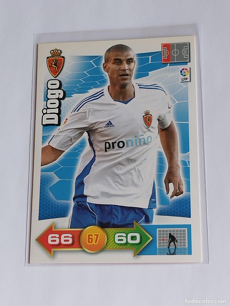 Cromos de F&uacute;tbol: DIOGO REAL ZARAGOZA - ADRENALYN XL LA LIGA BBVA 2010 2011 - PANINI 10 11 CROMO FUTBOL