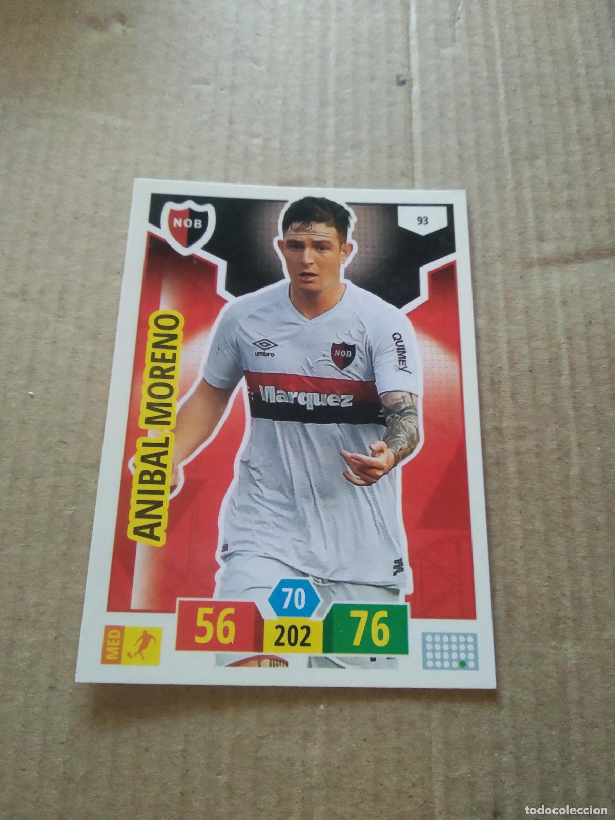 Cromos de F&uacute;tbol: 93 ANIBAL MORENO NEWELL'S CROMO FUTBOL ARGENTINO PANINI LIGA ARGENTINA 2020 ADRENALYN