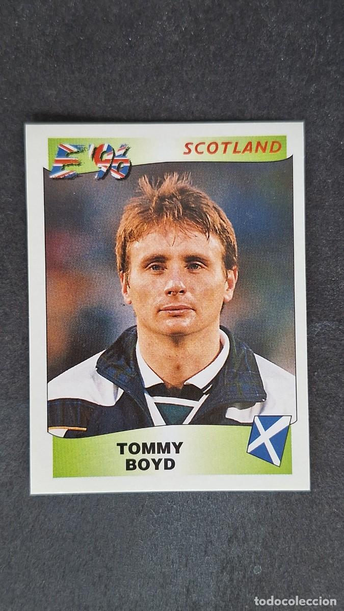 Cromos de F&uacute;tbol: L2 TOMMY BOYD SELECCION ESCOCIA 100 EUROCOPA 1996 EURO 96 PANINI NUNCA PEGADO SIN PEGAR