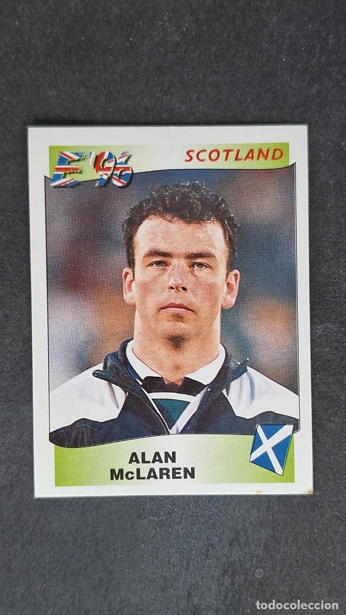 Cromos de F&uacute;tbol: L2 ALAN McLAREN SELECCION ESCOCIA 102 EUROCOPA 1996 EURO 96 PANINI NUNCA PEGADO SIN PEGAR