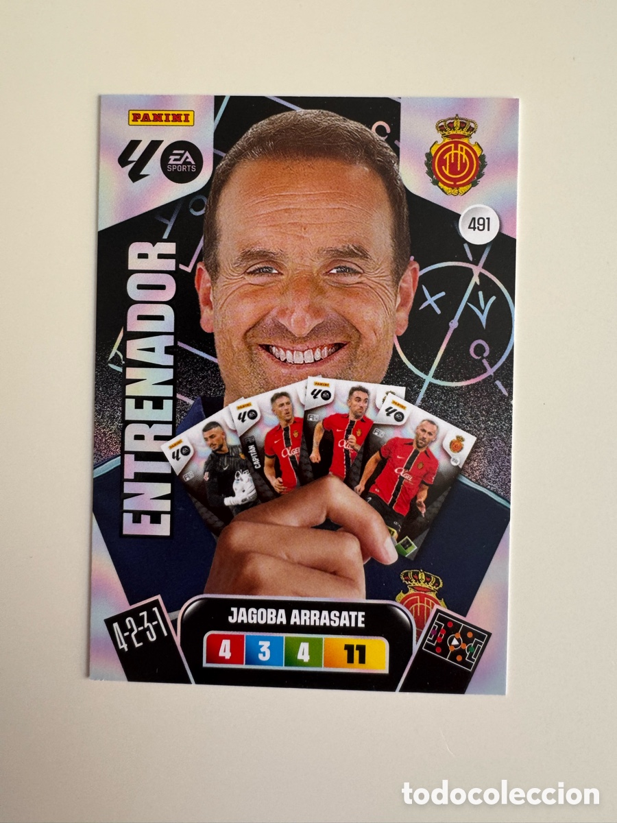 Cromos de Futebol: PANINI ADRENALYN XL LIGA 2025-2026 25-26 &ndash; Jagoba Arrasate RCD Mallorca N&ordm; 491 &ndash; Entrenador