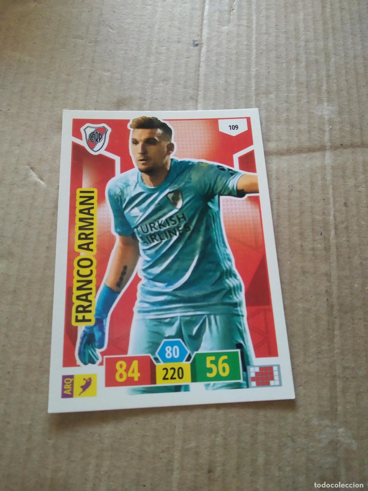 Cromos de F&uacute;tbol: 109 FRANCO ARMANI RIVER PLATE CROMO FUTBOL ARGENTINO PANINI LIGA ARGENTINA 2020 ADRENALYN