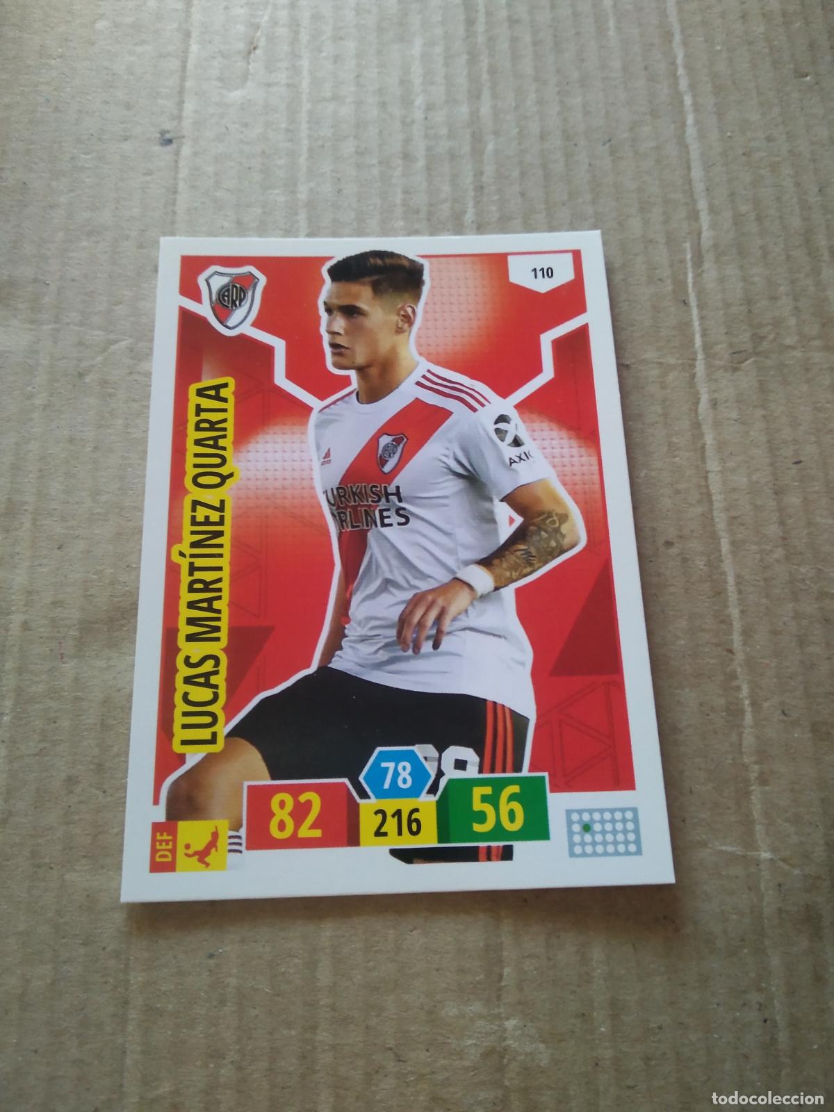 Cromos de F&uacute;tbol: 110 LUCAS MARTINEZ QUARTA RIVER PLATE CROMO FUTBOL ARGENTINO PANINI LIGA ARGENTINA 2020 ADRENALYN