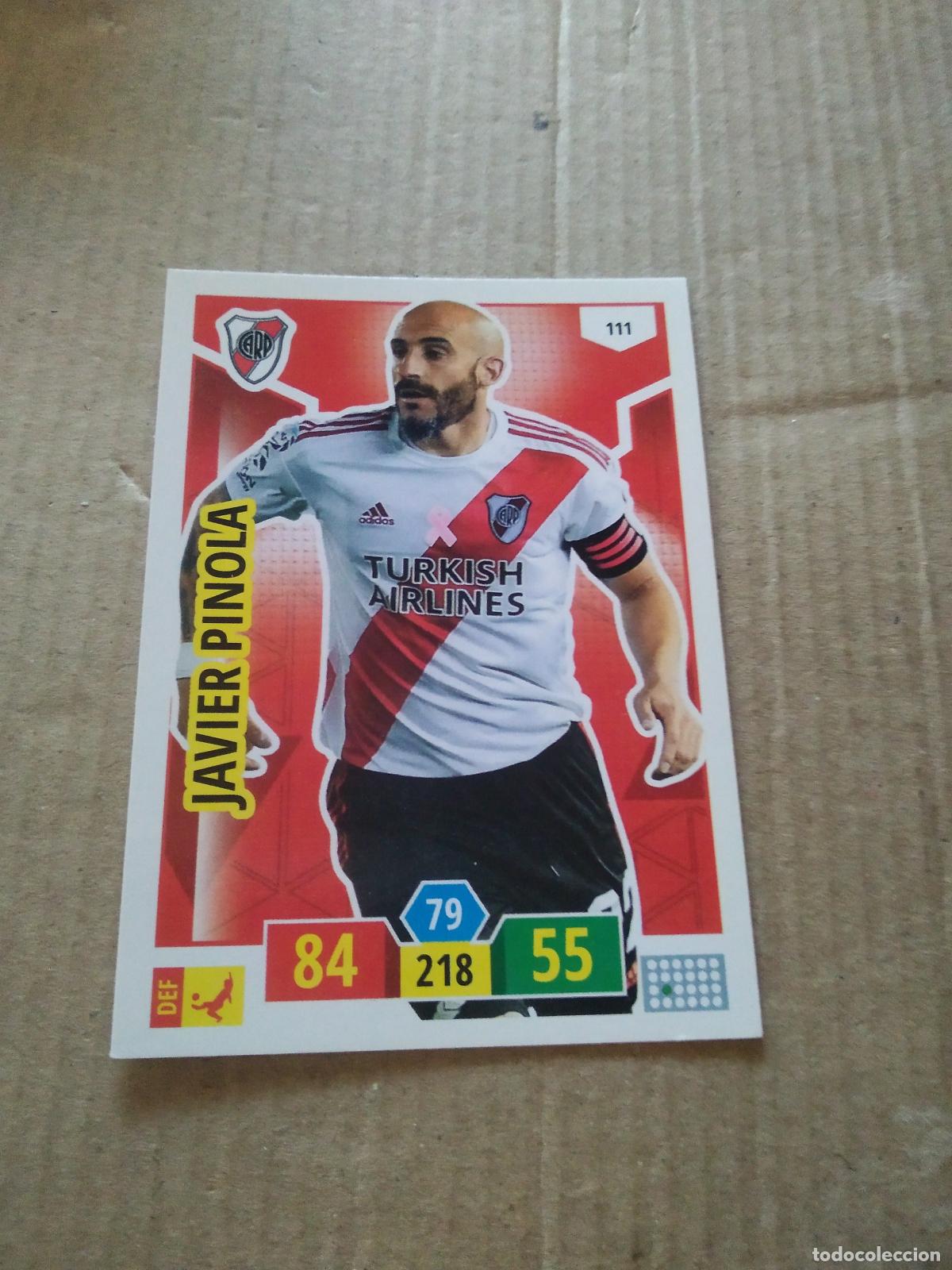 Cromos de F&uacute;tbol: 111 JAVIER PINOLA RIVER PLATE CROMO FUTBOL ARGENTINO PANINI LIGA ARGENTINA 2020 ADRENALYN