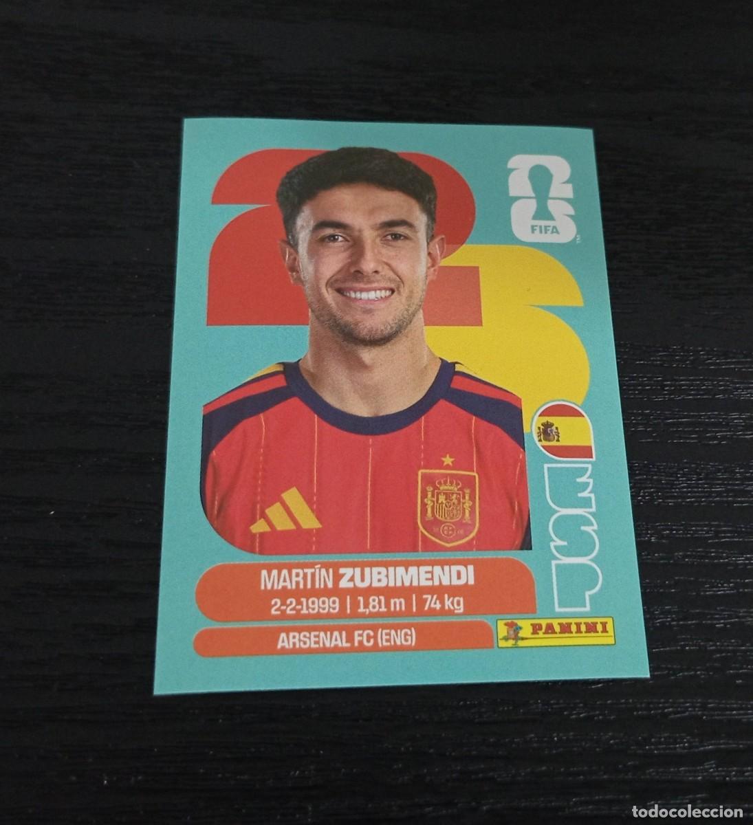 Cromos de F&uacute;tbol: -PANINI MUNDIAL 2026 : ESP 9 ZUBIMENDI ( ESPA&Ntilde;A ) ARSENAL