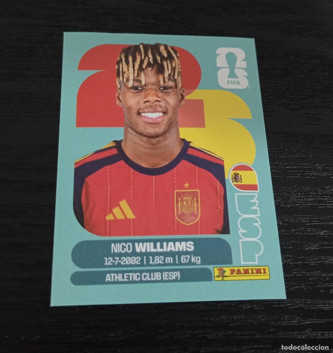 Fu&szlig;ball-Sticker: -PANINI MUNDIAL 2026 : ESP 17 NICO WILLIAMS ( ESPA&Ntilde;A ) ATH.BILBAO