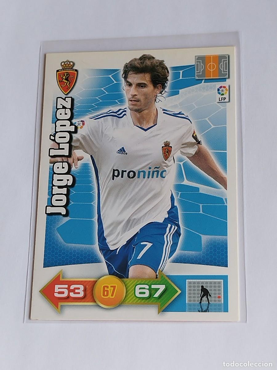 Fu&szlig;ball-Sticker: JORGE L&Oacute;PEZ REAL ZARAGOZA - ADRENALYN XL LA LIGA BBVA 2010 2011 - PANINI 10 11 CROMO FUTBOL