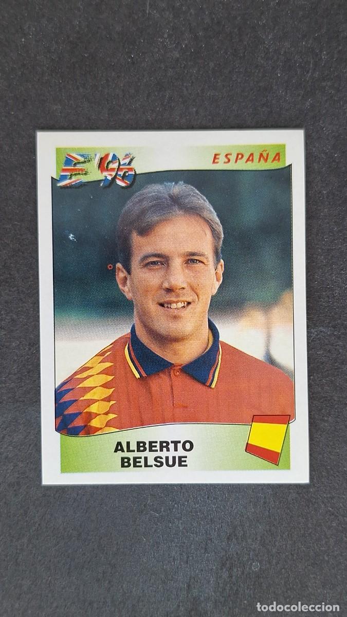 Football Stickers: L2 ALBERTO BELSUE SELECCION ESPA&Ntilde;A 118 EUROCOPA 1996 EURO 96 PANINI NUNCA PEGADO SIN PEGAR